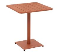 Hespéride - Table de Jardin Carrée Phuket Ambre - 2 Places - Acier Traité Epoxy Traitement Antirouille Renforcé