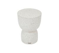 Hespéride - Table de jardin d'appoint ronde en ciment effet terrazzo TIMANDRA - Gris - Timandra