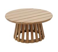 Hespéride - Table de jardin d'appoint ronde grand modèle en bois OSUNA - Marron
