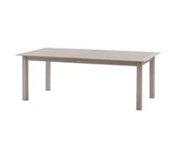 Hespéride - Table de jardin extensible en aluminium effet bois 12 places ALLURE - Grège et avoine