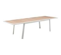 Hespéride - Table de jardin extensible Pavane en aluminium - 12 Places - Lin