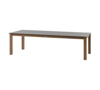 Table de jardin extensible 10-14 personnes Miceira coloris miel et graphite Hespéride L.266/395 x l.110 x H.75 cm