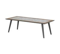 Table De Jardin Fixe Lambada En Acier - 8 Places Gris