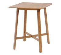 Hespéride - Table Haute de Jardin Tiwi Beige - 4 Places - Acacia - Mobilier d'Extérieur pour Terrasse Balcon Patio