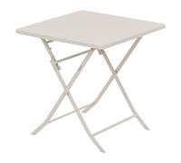 Hespéride – Table de jardin pliante carrée Greensboro – Acier argile