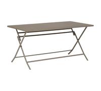 Hespéride - Table de Jardin Pliante Rectangle Greensboro 6 Places Café - Acier Antirouille Renforcé - Mobilier pour Jardin, Balcon, Terrasse