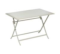 Hespéride - Table de Jardin Pliante Rectangulaire Azua Argile - 4 Places - Aluminium Traité Epoxy Antirouille