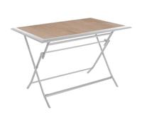 Hespéride Table de Jardin Pliante rectangulaire Azua Houblon & Blanc