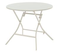 Hespéride - Table de jardin pliante ronde 4 places GREENSBORO - Argile - Greensboro Argile G