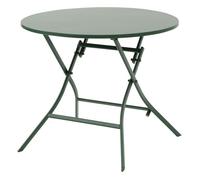 Hespéride - Table de jardin pliante ronde 4 places GREENSBORO - Vert olive