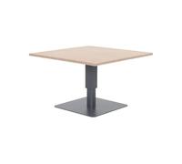 Hespéride - Table de Jardin relevable Carrée Salimia Gris Graphite - 110 x 110 x 69 cm - Aluminium Traité Epoxy Antirouille