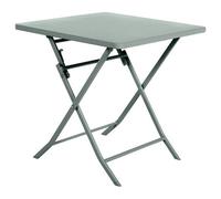 Hespéride - Table de jardin carrée Greensboro pliante 2 places - Acier traité époxy - Vert olive