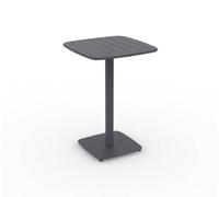 Hespéride - Table Haute de Jardin 2 Places alegoria 70x70cm Gris Graphite