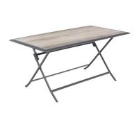 Hespéride Table Jardin Pliante Azua 6 Places Gris Fumé Aluminium
