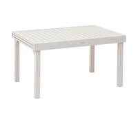 Hespéride Table Piazza en aluminium, pieds 10 positions, argenté