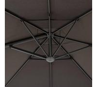 Hespéride - Toile de Parasol Droit galys Platine 4x3m en polyacrylique