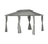 Tonnelle de jardin Thira 3 x 4 m Graphite/Ardoise - Hespéride