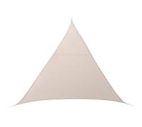 Voile d ombrage triangulaire ""Curacao"" blé 3 x 3 x 3m en polyester - Hespéride - Beige