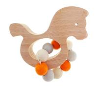 Hess 10126492 Jouet en bois pour bébé Motif chevaux Orange Env. 12 x 9 x 5 cm