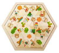 Hess 14965 Jeu de Jeu en Bois pour Enfants à partir de 3 Ans, Lama, 24 pièces, Cadeau d'anniversaire, de Noël ou de Pâques
