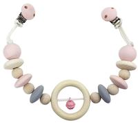 Hess Accroche-poussette naturel avec cloche rose
