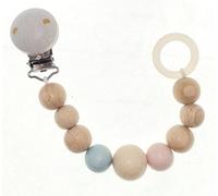 HESS Attache-sucette nature rose/ bleu