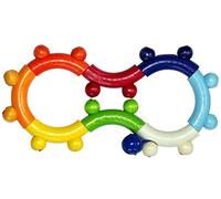 Hochet de motricité Hess '8' en bois avec clochette, 17 cm