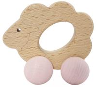 Hess Holz Hochet Rolli mouton nature rose