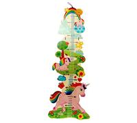 Hess Holzspielzeug 14631 Toise en bois pour enfants, série licorne, faite à la main, pliable, convient pour une taille d'environ 80 à 150 cm
