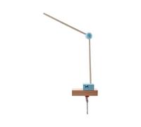 Hess Jouet en Bois 10252 - Support Mobile en Bois, Bleu Naturel