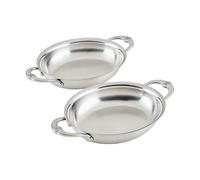 Hestan Hestan Provisions plat à gratin ovale Mini. ouvert. lot de 2. 17 cm