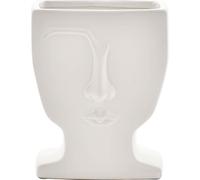 Hestia Vase à visage blanc WD923 (Taille unique) (Blanc)