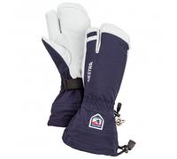Hestra - Gants de ski 3 doigts en cuir - 3-Finger Army Leather Heli Ski Navy Taille 9, en Cuir Navy 9