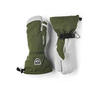 Hestra - Gants de ski 3 doigts en cuir - Army Leather Heli Ski 3-Fingers Olive en Cuir - Taille 10 - Vert Vert 10