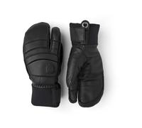Hestra - Gants de ski 3 doigts en cuir - Fall Line 3-Fingers Black/Black en Cuir - Taille 10 - Noir Noir 10