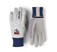 Hestra - Gants de ski de fond en cuir respirants et coupe-vent - XC Active Grip Glove Offwhite Print - Taille 8 - Blanc Blanc 8