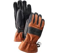 Hestra Gants Exterieur Fält Guide 5-Finger Homme - Made in the EU en cuir avec doublure Hiver automne-hiver - 8 HS marron fonce