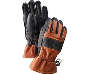 Hestra Gants Exterieur Fält Guide 5-Finger Homme - Made in the EU en cuir avec doublure Hiver automne-hiver - 7 HS marron fonce