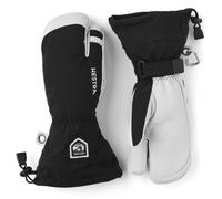 Hestra Gants Heli Ski 3-Finger Femme/Homme - paire de pour femme homme avec doublure, Fermeture Fermeture scratch Hiver automne-hiver - 7 HS noir