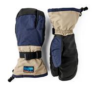 Hestra - Gauntlet Senior 3 Finger - Gants - 7 - dark navy / beige