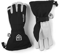 Hestra Heli Gants de Ski et d'équitation en Cuir avec gantelet, Noir, 9