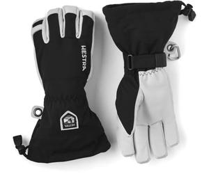 Hestra Heli Gants de Ski et d'équitation en Cuir avec gantelet, Noir, 9