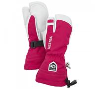 Hestra - Kid's Army Leather Heli Ski 3 Finger - Gants - 7 - fuchsia