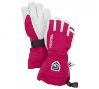 Hestra - Kid's Army Leather Heli Ski 5 Finger - Gants - 4 - fuchsia