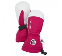 Hestra - Kid's Army Leather Heli Ski Mitt - Gants - 3 - fuchsia