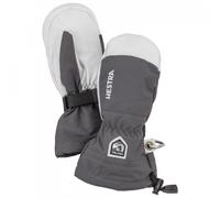 Hestra - Kid's Army Leather Heli Ski Mitt - Gants - 3 - grey
