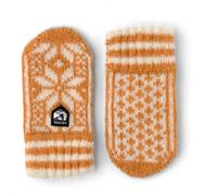 Hestra - Kid's Nordic Mitt - Gants - 3 - mustard / offwhite