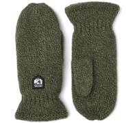 Hestra Moufles Basic Wool Femme/Homme - paire de gants pour femme homme avec doublure automne-hiver - 10 HS olive