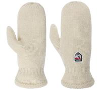 Hestra Moufles Basic Wool Femme/Homme - paire de gants pour femme homme avec doublure Hiver automne-hiver - 8 HS blanc creme