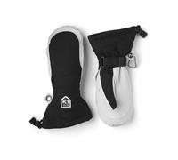 Hestra - Moufles de ski - Army Leather Heli Ski W Mitt Black/Offwhite pour Femme en Cuir - Taille 6 - Noir Noir 6